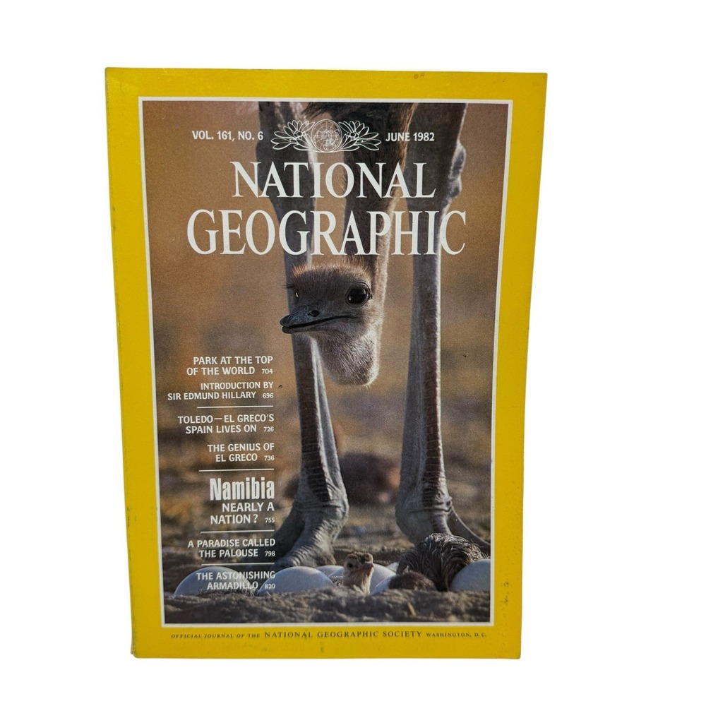 Vintage National Geographic‎ Magazine June 1982 Namibia Toledo El Greco Palouse